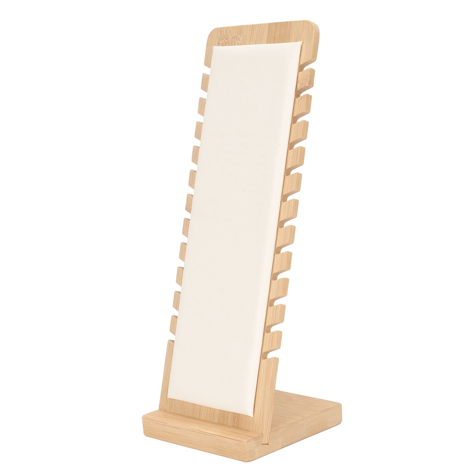 AMONIDANecklace Stand,Necklace Display Stand, Portable Home PU Leather Bamboo Necklace Stand for Bracelet Necklaces