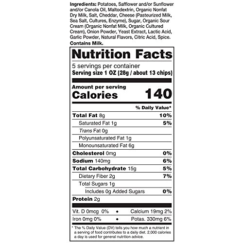 Image of Kettle Brand Potato Chips, New York Cheddar Bags,5 Ounce (Pack of 8)