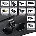 KAFANLIN 2 Pack 2 in 1 Sunglass Holder for Car Visor Clip Eyeglass Ticket Card Clip on Sunglasses Mount Interior Inside Car Sun Visor auto Trucks Van SUV Accessories Organizer(KAFANLIN Black 2 Pack)