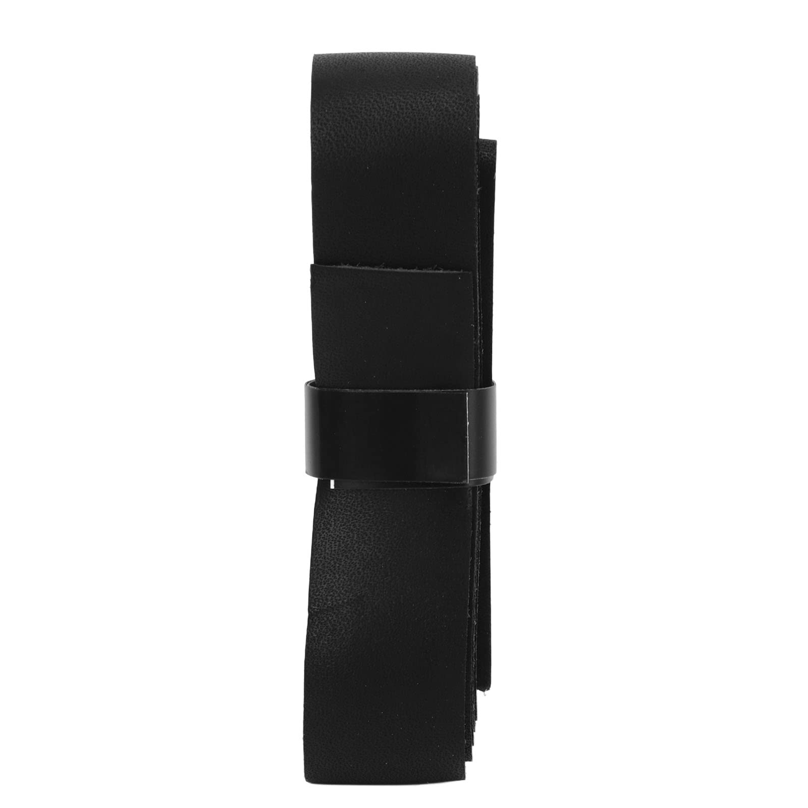 Tennis Racket Grip Tape Leather Badminton Tennis Racket Overgrip Tape Replacement for Outdoor Playground Gym (Black) - Image 3