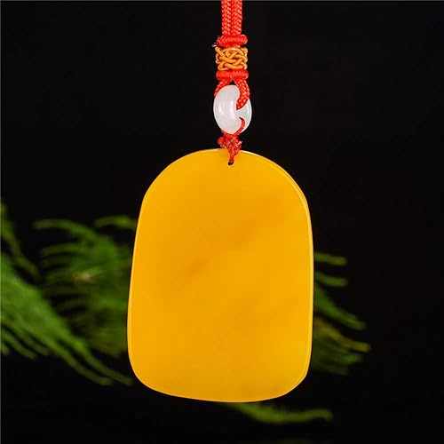 Miniatura 5 de Pure Hetian Jade Yellow Dragon Jade Tiger Colgante Hombre y Mujer Jade Colgante Collar Yu Peiyu Jade Zodiaco Tigre Colgante