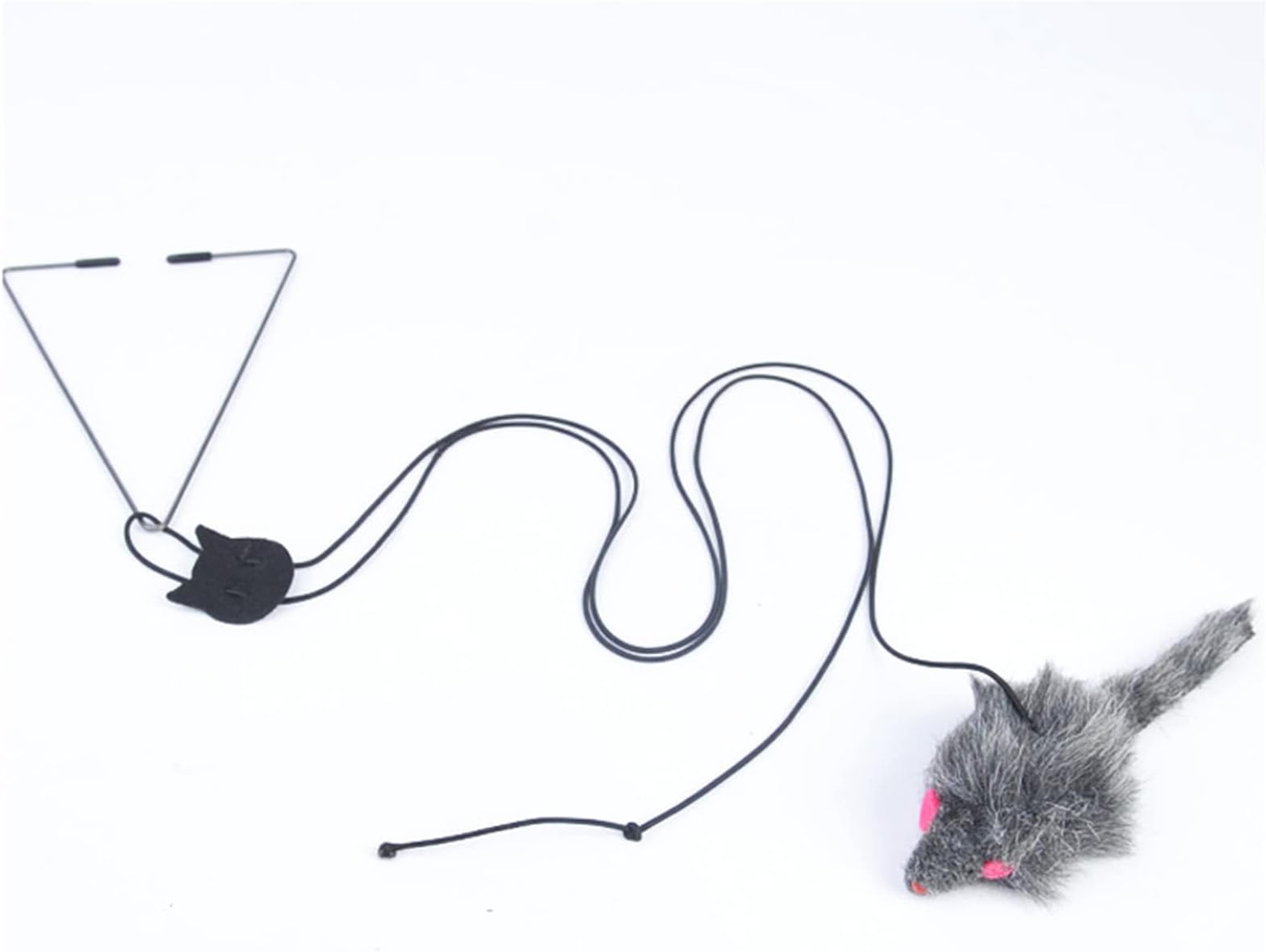 Cat Toy Retractable Hanging Door Type Funny Stick Cat Scratching Rope Mouse Cat Toy Funny Cat Stick Pet Supplies Cat Accessories