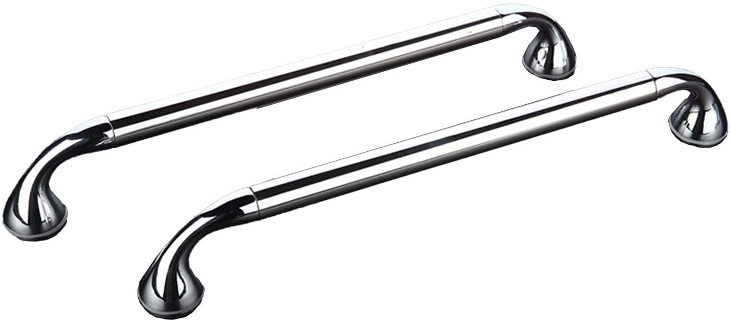 HYLYGFH Glass Door Handle Shower Door Handle,304 Stainless Steel Home Shower Room Push-Pull Door Handle,Hole to Hole 440mm,2 Pack