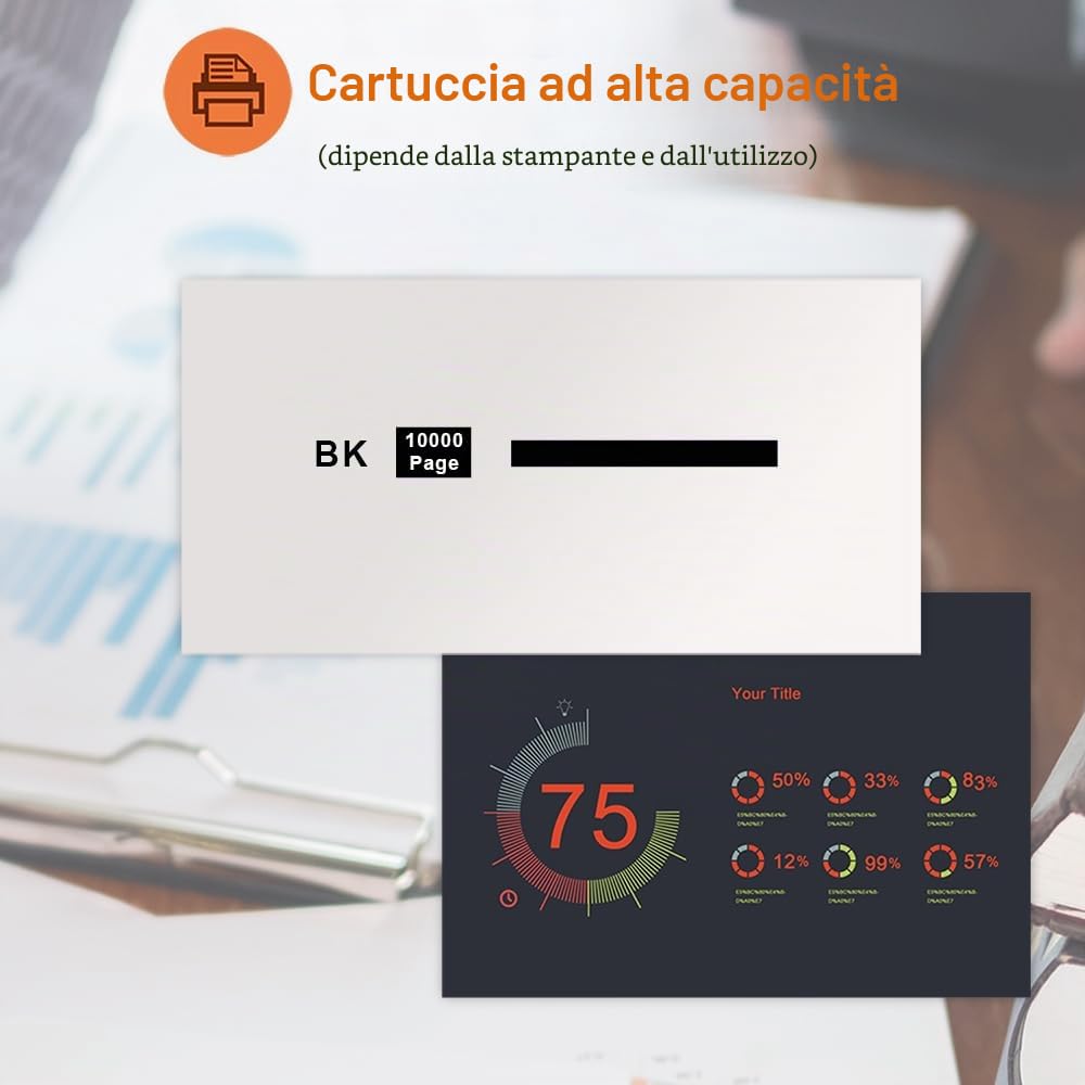 Cartuccia Toner ZOOMTEC 602H/60F2H00 Compatibile Per Lexmark MX310, MX410, MX511, MX610, MX611, 10000 Pagine, Con Chip - 2