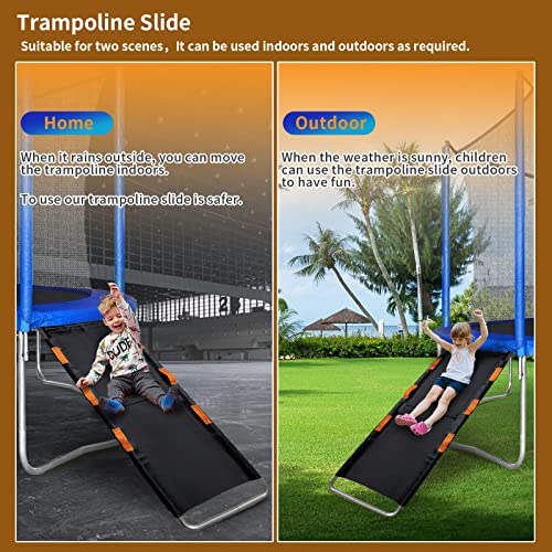 Gardenature Trampoline Slide Universal Trampoline Ladder with Handles for Toddler Strong Tear Resistant Fabric Climber Trampoline Accessories for Kids - Thumbnail 7