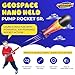 Geospace Hand Held Pump Rocket SR. Size (Single Pump) – Flying Foam Rockets Outdoor Toys for Kids, Boys & Girls – 36
