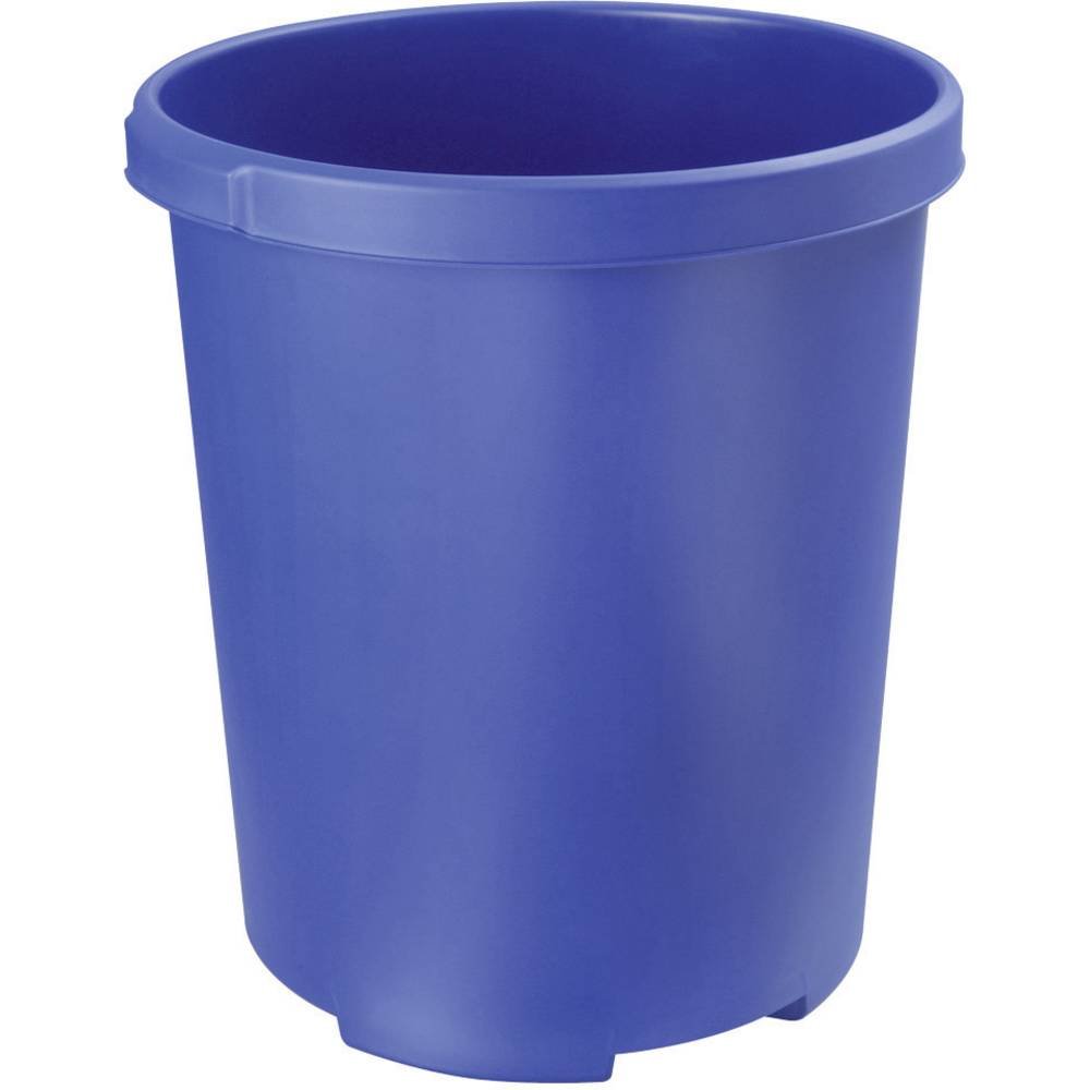 HAN 1836-14 - Papelera cónica, fabricada en polipropileno, 350 x 430 x 490 mm, 50 L, color azul