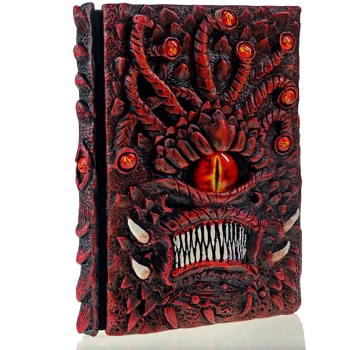 Mazeran 3D Cthulhu Hardcover Embossed Journal, Beholder Ancient Mythical Handmade