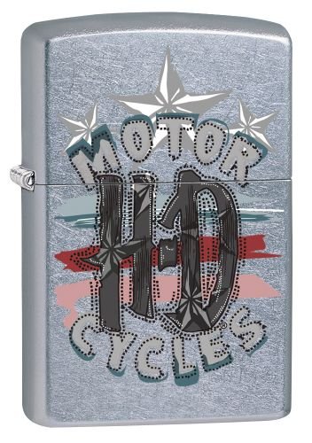 Zippo Mechero 60002676 PL Harley-Davidson de gasolina Latón Street Chrome, 1 x 3,5 x 5,5 cm