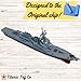 Sands Original Products 12-Inch Berkeley-Class Guided Missile Destroyer Model – Replica of The Iconic Naval Warship – Nautical Enthusiasts and Military Collectors Battleship Toy, Navy Ship Model