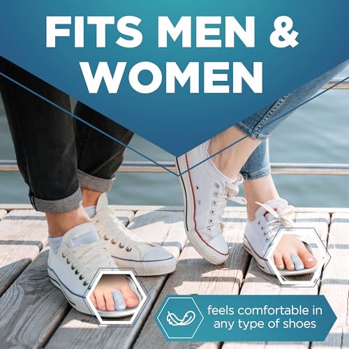 Image of Soft Gel Toe Caps with Healing Coconut Oil - 6 Reusable Small Toe Protectors for Ingrown or Missing Toenails, Corns, Calluses & Blister Relief