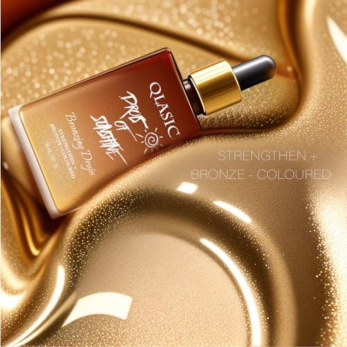 QLASIC Face and Body Bronzer，Skin Care Essence Anti-Pollution Drops - Bronzing Serum & Facial Tanning Drops,Elf Bronzing,Natural Sunkissed Complexion