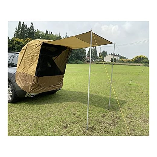 ROSG Tienda de campaña para Coche, portátil, Resistente al Agua, para la Parte Trasera del Coche, Parasol, portátil, para Acampar al Aire Libre, Tienda de campaña para Coche al Aire Libre, t