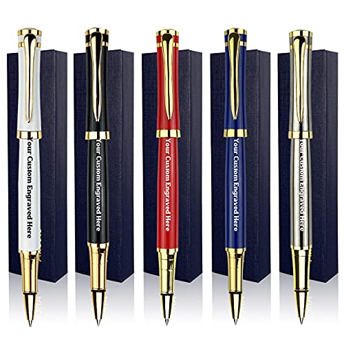 Bolígrafos personalizados, con 5 cajas de regalo, 10 recambios