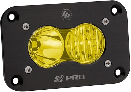 Baja Designs S2 Pro LED Negro Empotrable Luz Pod (conduccióncombinado ámbar)
