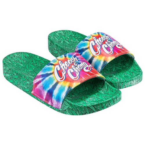 Odd Sox, Slide, Slip On Sandal, Cheech & Chong Tie Dye, Soft, Comfortable, Unisex3