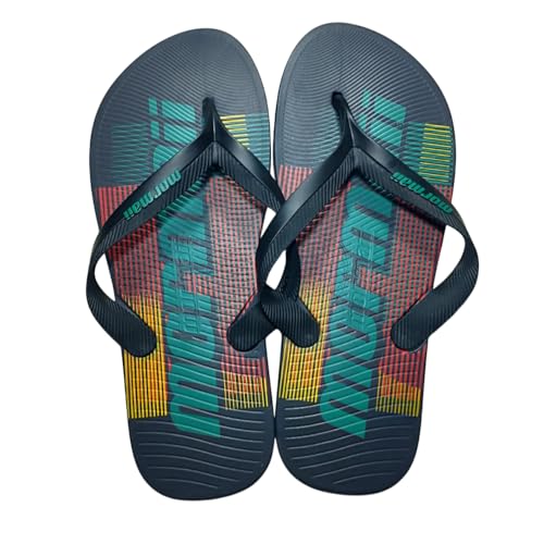 Chinelo de Dedo Mormaii Masculino Tropical Estampa Grande Gradiente de Cor Surfwear Praia Verão Solado Largo (Preto, BR, Adulto, Numérico, 39)