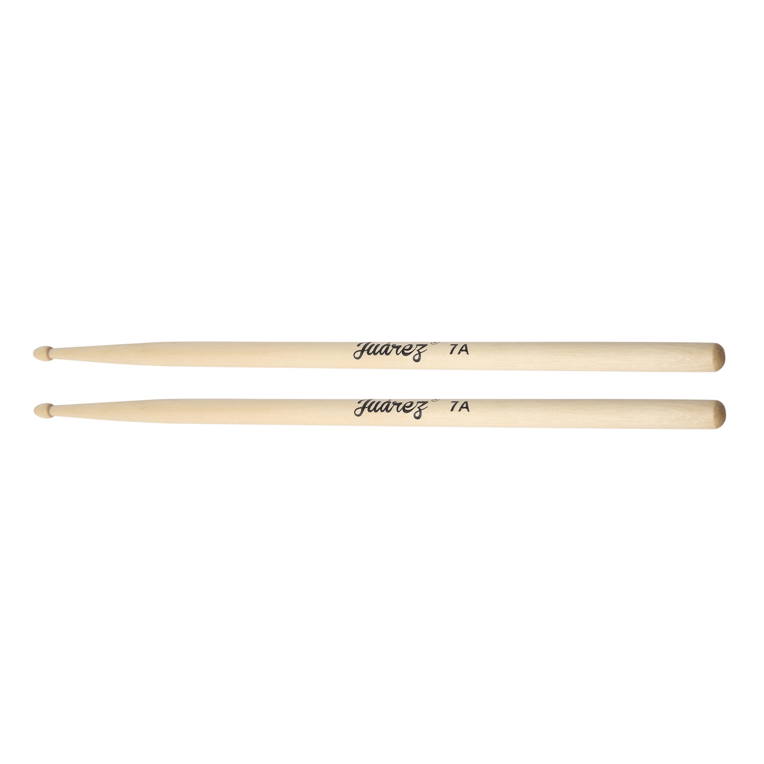 Juârez JRDS200 Wooden Drum Sticks – 7A Size, Lightweight Maple Wood with Wooden Tips, Balanced Grip for Drummers (Pair)