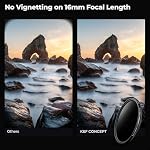 K&F CONCEPT 49mm Variable ND2-400 Filtre avec chiffon de nettoyage, filtre à densité neutre réglable ND2 à ND400 Filtres étanches pour DSLR Caméras Objectif