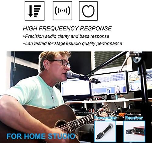 Miniatura 3 de Xvive Sistema inalámbrico U3, adaptador de micrófono inalámbrico de 2.4 GHz, transmisor inalámbrico XLR inalámbrico y receptor compatible con
