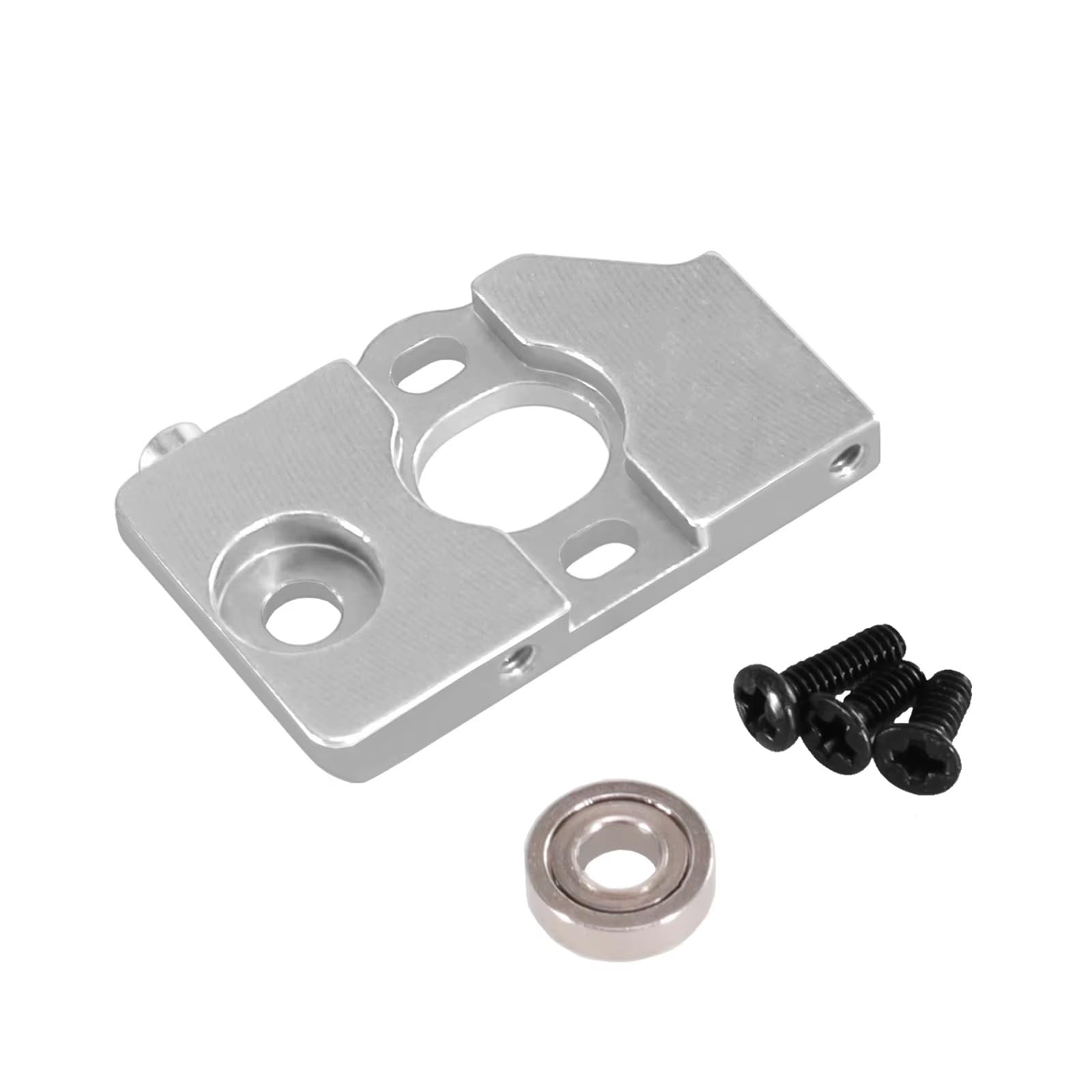for Wltoys 284010 284161 1/28 Metal Motor Mount Remote Control Car Upgrade Parts Accessories RC Car Accessories(Silver)