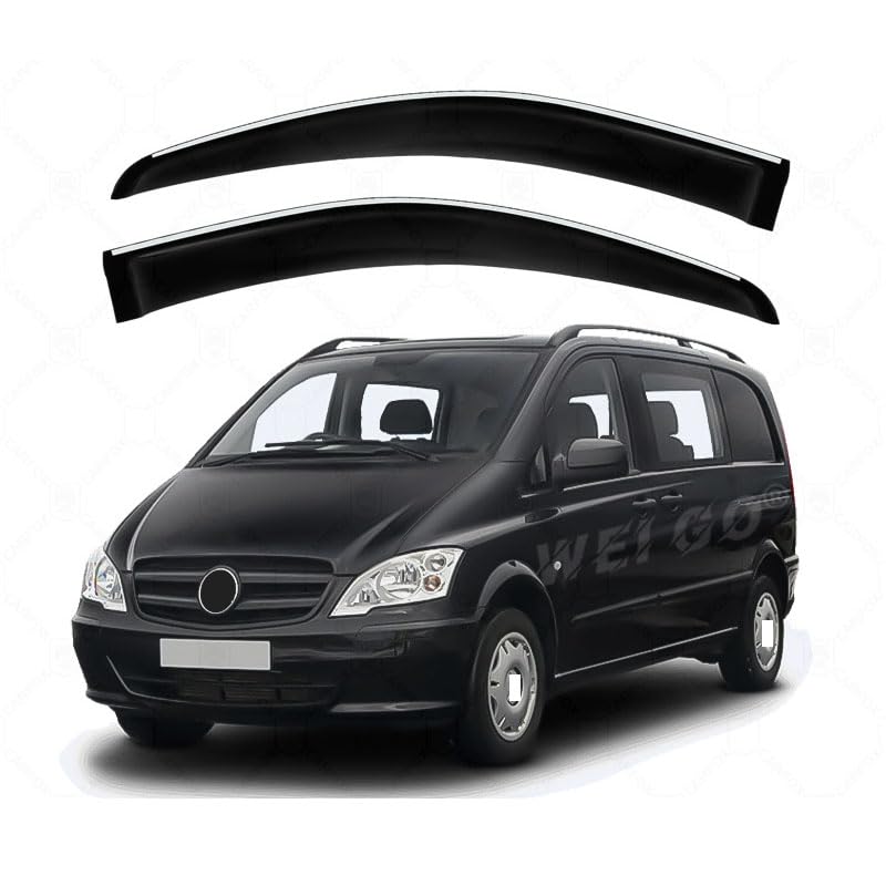 Déflecteurs de vent pour Mercedes Vito W639 afin de rouler sans pluie ni bruits de vent