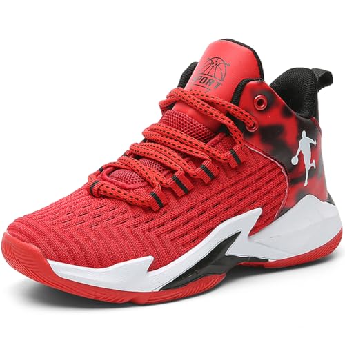 Scarpe da Basket per Bambini Scarpe Sportive per Ragazzi Leggero Antiscivolo Scarpe da Basket Traspirante Scarpe da...