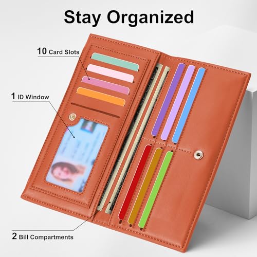 Image of Tipmile Slim Wallet for Women, RFID Blocking Credit Card Holder