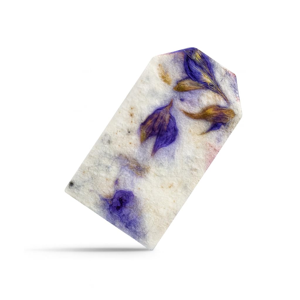 50Pcs Plantable Purple Seed Paper Tags with Wildflower Seeds