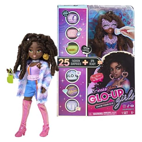 InstaGlam Glo Up Girls Kenzie Fashion Doll With 25 fashion Surprises and accessories. Collectable Doll for kids Age 6+ 10 inch scale doll Unboxing toy Cover