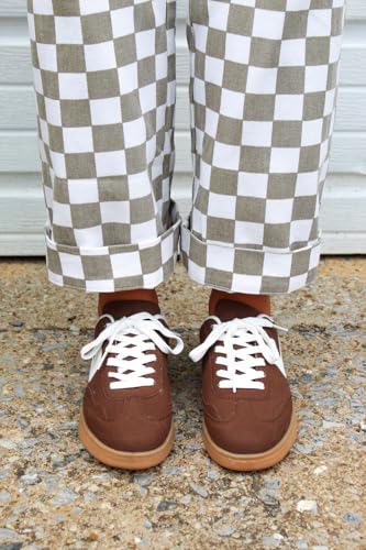 Forever Link Modern-12 Women's Low Top Lady Sneakers Lace-up Fashion Shoes2