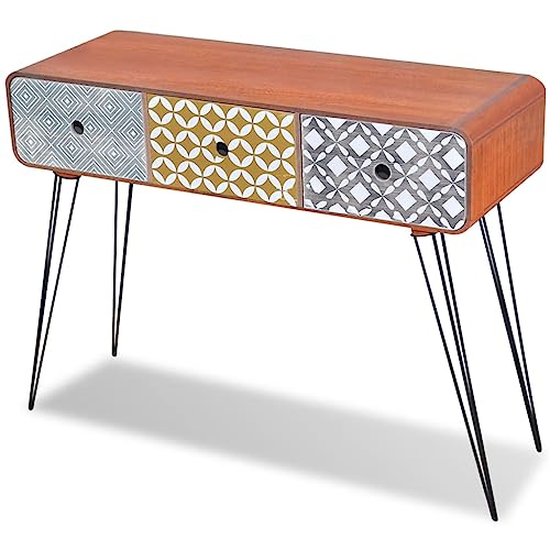 Recibidor –consola estilo vintage – VidaXL con tres cajones