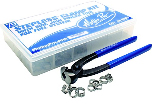 Motion Pro 12-0083 Stepless Clamp Fuel Line Fittings Kit with Pincer Tool - 80 Piece