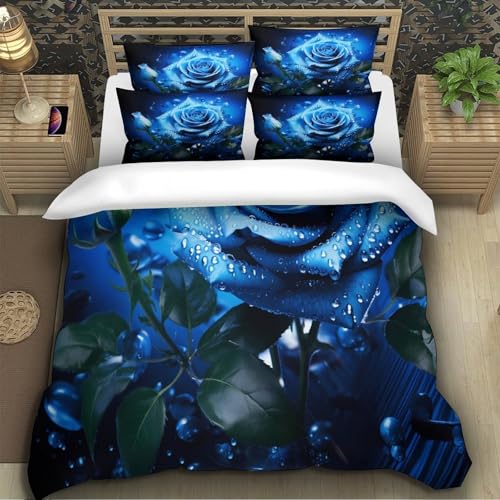 Parure de lit microfibre hypoallergique résistante housse de couette 220x240cm King - 5