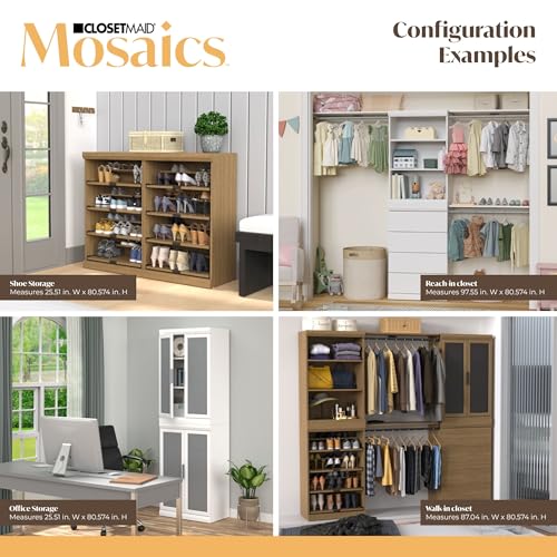 ClosetMaid Mosaics Closet Organizer with Drawers, Toasted Oak by ClosetMaid - Used condition - Image 5