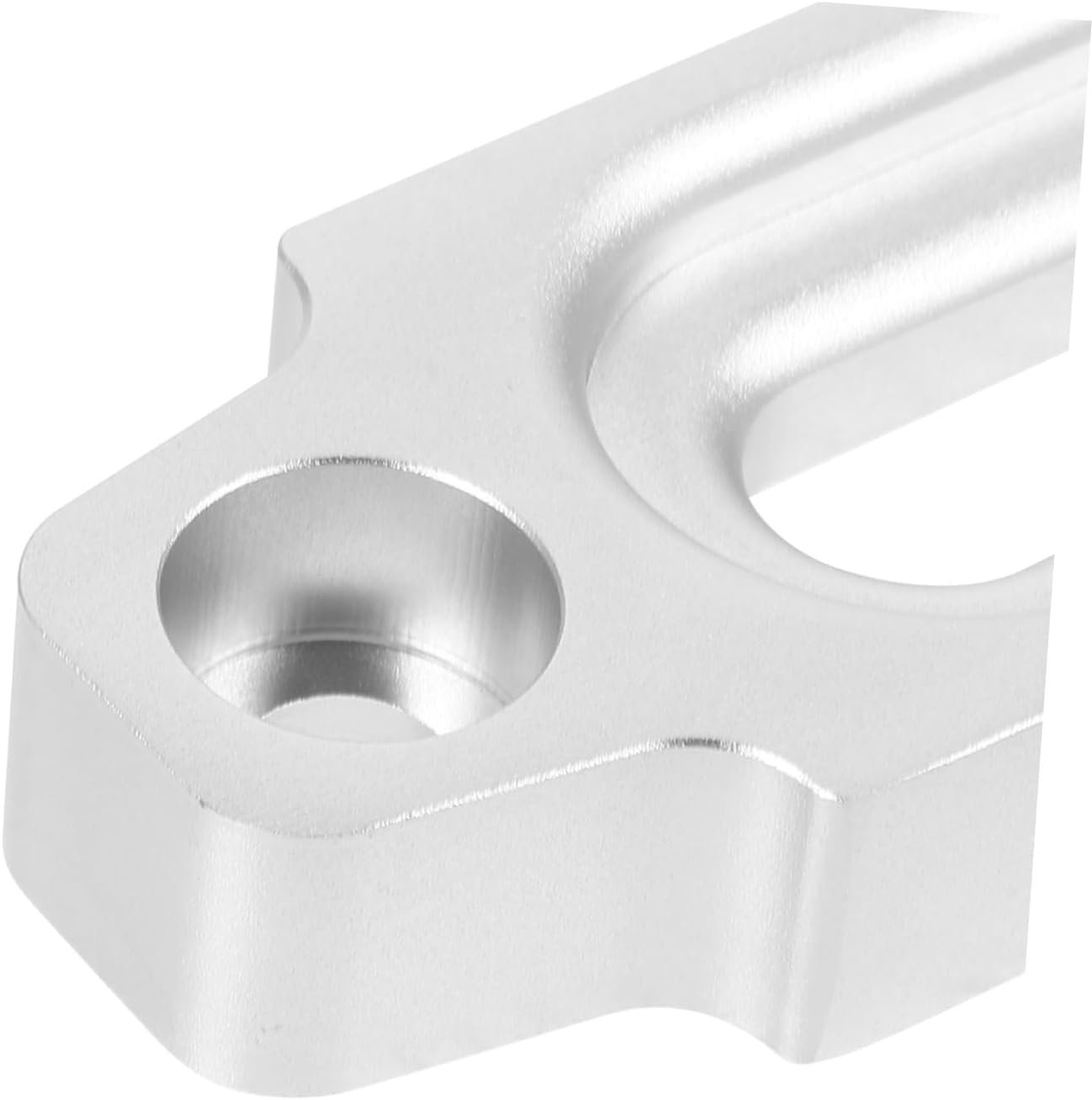 Aluminum Alloy Rope Guide 124mm Silver Lead for Synthetic Winch Cable Offroad Vehicle Towing Accessory