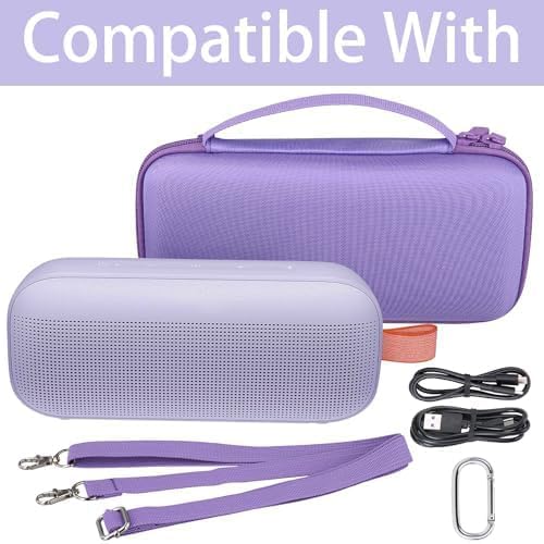 co2CREA Hard Travel Case Replacement for Bose New SoundLink Flex 2nd Gen/Bose SoundLink Flex Bluetooth Portable Speaker (Purple Case) - Image 4