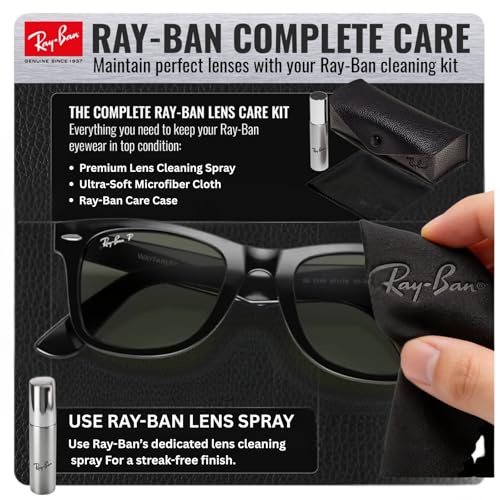 Image of Ray-Ban RB2140 ORIGINAL WAYFARER CLASSIC Square Shape Sunglasses for Men & Women with Official Eyewear Kit