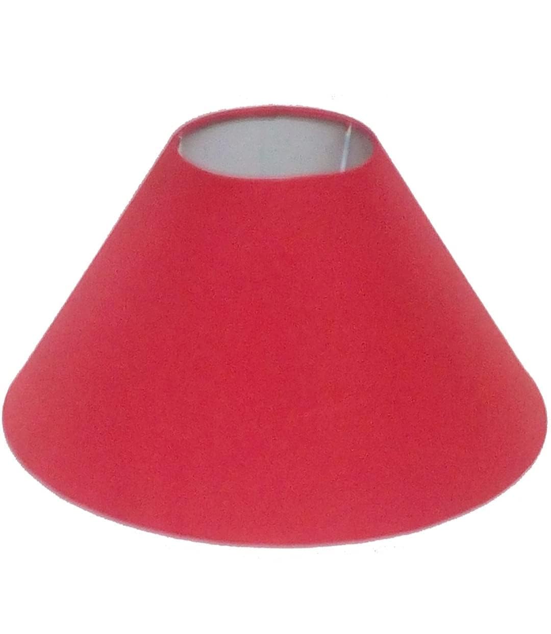 A.J Handicraft 10" Round Plain Red Lamp Shade for Table Lamp-image-11