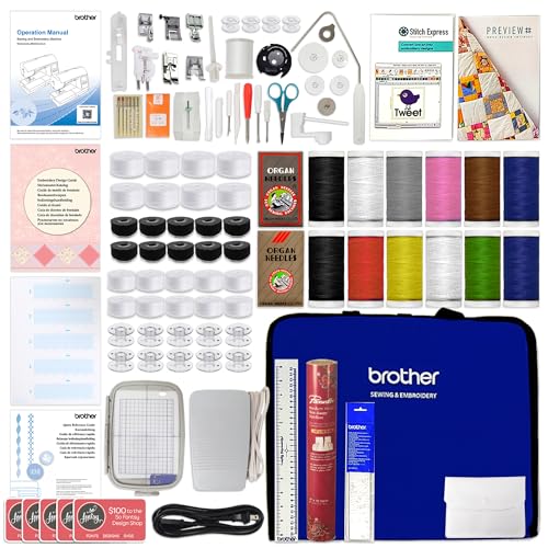 Brother Se2000 5 Inch X 7 Inch Embroidery & Sewing Machine With Deluxe Embroidery & Sewing Kit & Digitizing Software Bundle thumb #2