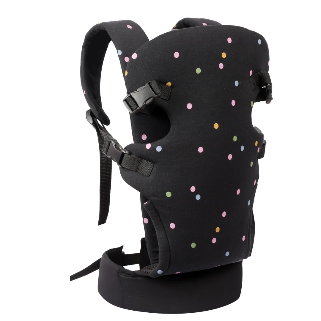 My Giraffe - Skippy - 4 in 1 Baby Carrier with Extra Head Support & Waistband - 3.5 kgs to 20 kgs - 4 Carry postions. (Black Multi Polka)-image-21