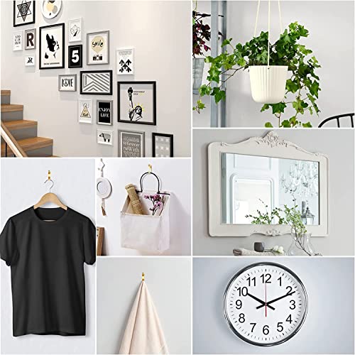 Image of Picture Hanging Kit Includes Hooks, Nails, Wire, Screw Eyes, Sawtooth Hooks for Wall Art Mounting, Heavy Duty, Hardwire, 260pcs