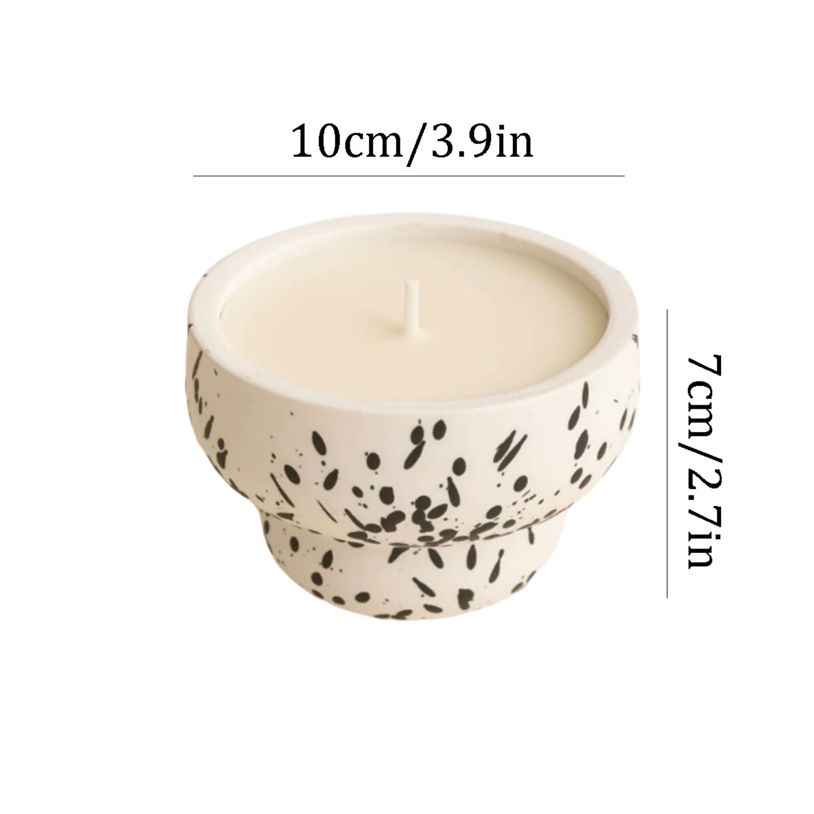 Duftkerze, Gardenia Sandelholz & Adlerholz Keramik-Aromatherapie-Kerze, Zuhause, Urlaub, Entspannung und Spa(Gardenia)