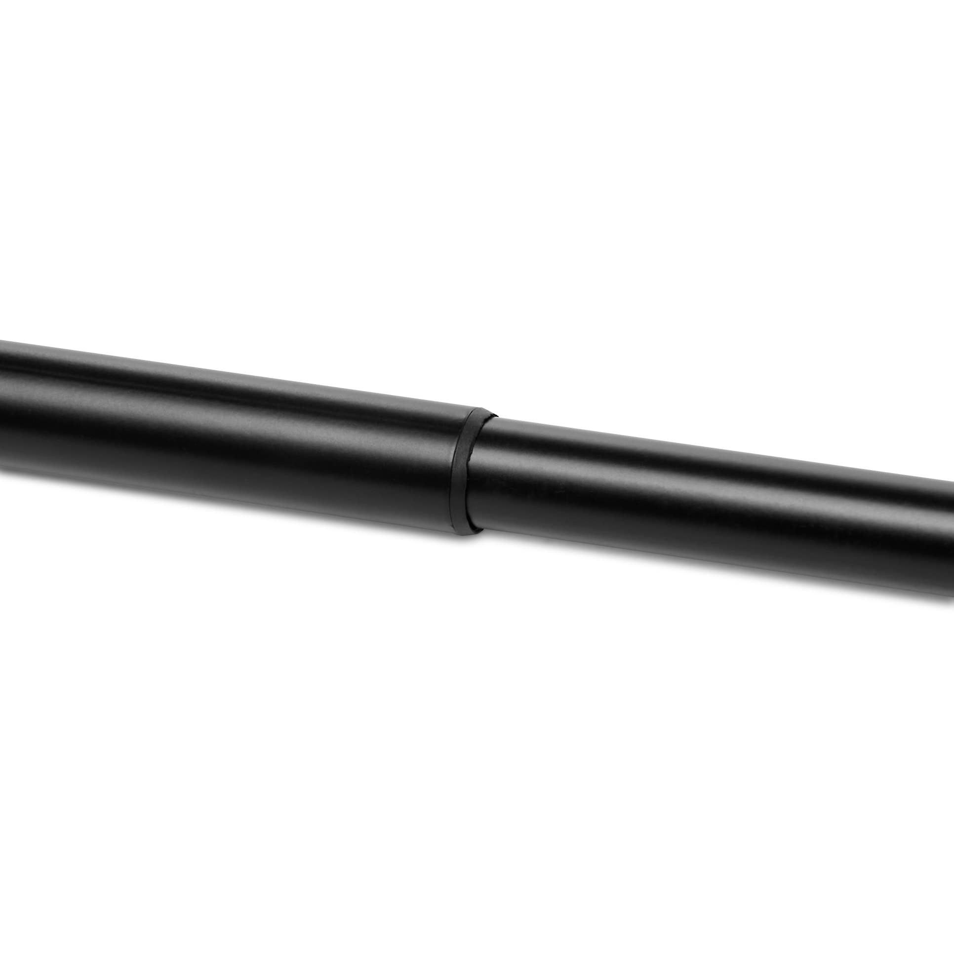 Amazon Basics Adjustable Shower Curtain Tension Curtain Rod - 42" to 72", Black