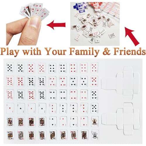 Mini Baraja de Poker Pack de 10 Juegos Miniaturas miniatura 4