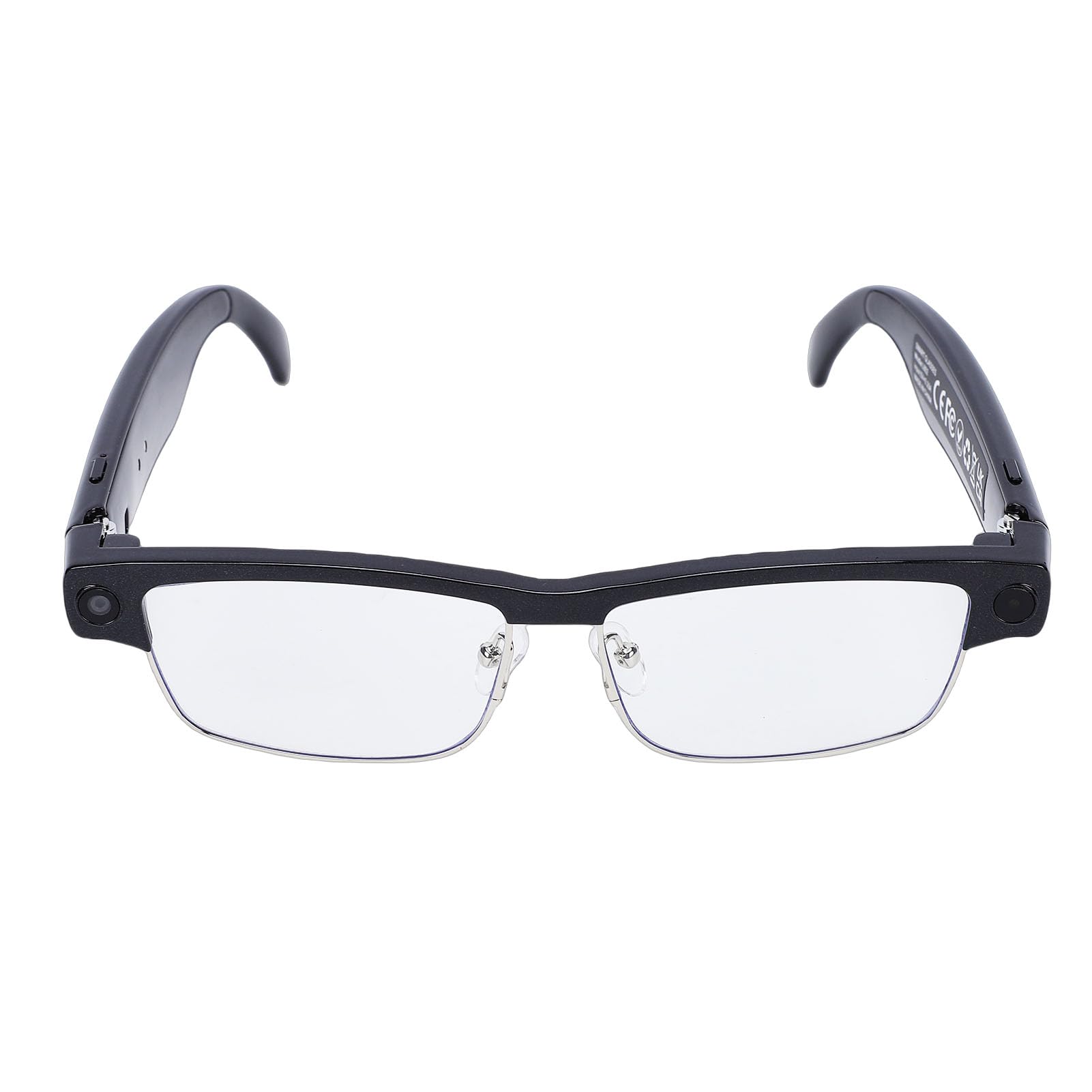 Asixxsix Inteligentne okulary AI, okulary tłumaczące 1200P z aparatem 32 MP, podwójnym mikrofonem z redukcją szumów, inteligentne chroniące przed niebieskim światłem
