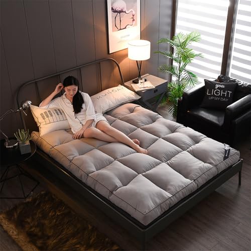 Lista de Colchoncillos - los más vendidos. 41 IZAARMX Cubre Colchón Transpirable Topper para Dolor de Espalda, Colchoncillo Algodón Ultra Suave Reina, Extra Grueso Acolchado Pillow Top con Relleno de...