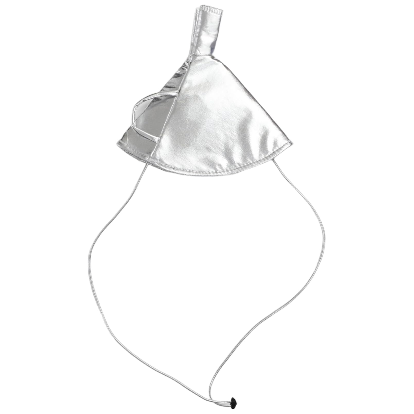 inhzoy Silver Tin Man Costume Set Funnel Hat with Heart Brooch Axe Prop Clock Gloves for Cosplay Accessory Items 1Pc Hat One Size