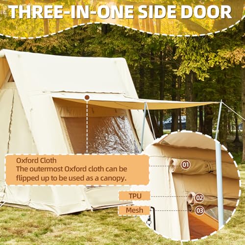 Carpa inflable extra grande para camping 8-10 personas miniatura 7