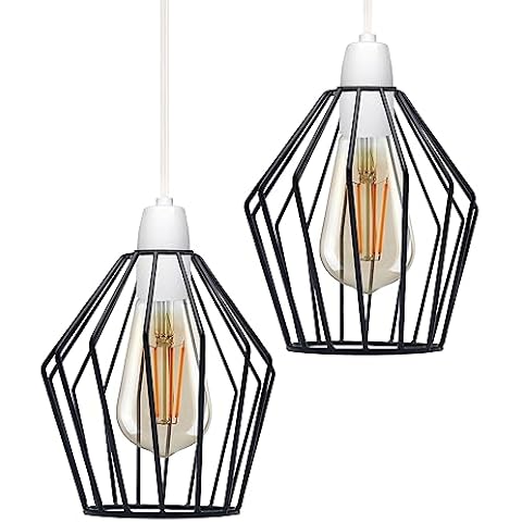 DC VOLTAGE Vintage E27 Wire Cage Lamp Shade Cover
